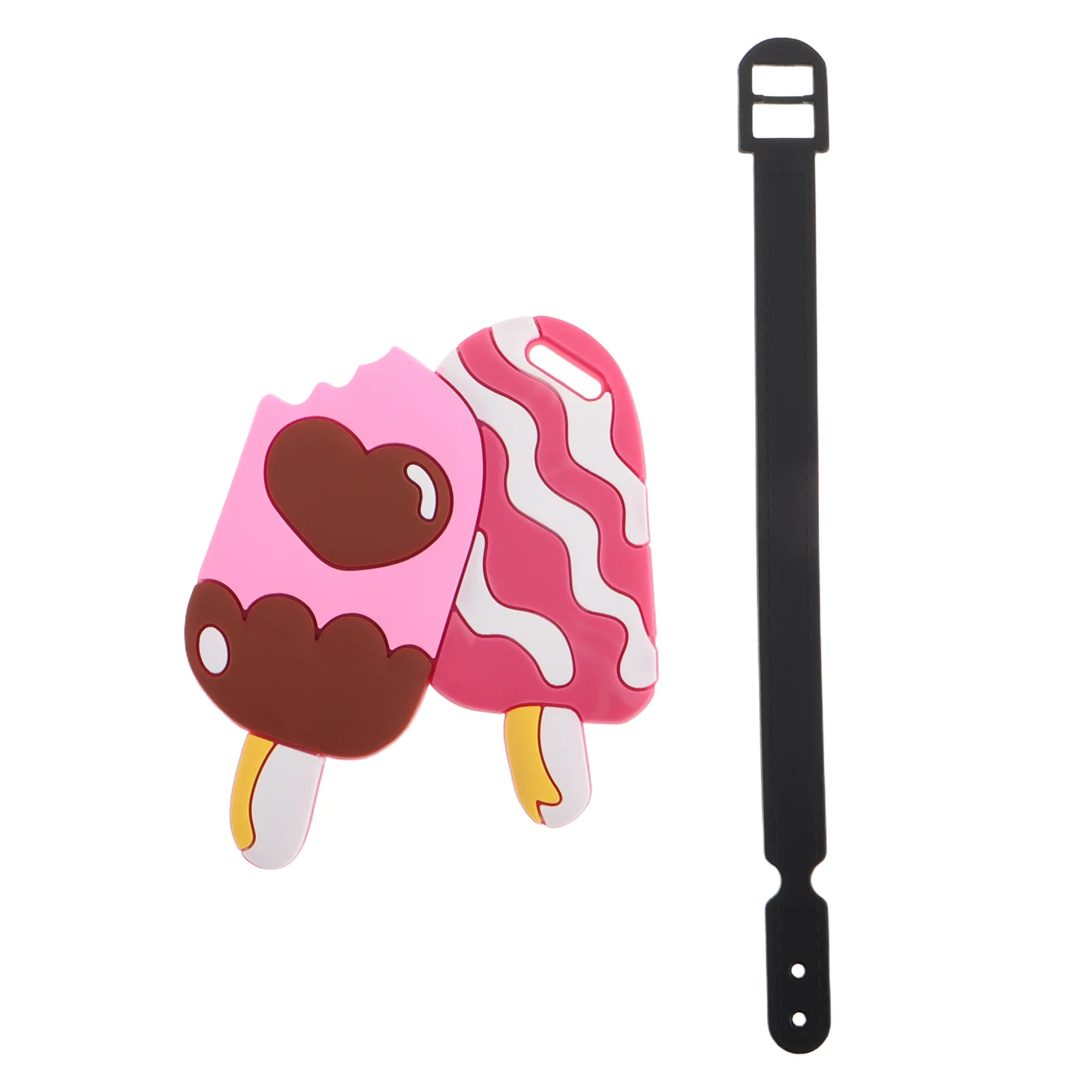 Ice Cream Luggage Tag Kids Cute Cartoon Design Suitcases Tracking Funny Child PVC Travel Accessories Identification Keychain
Ice Cream Luggage Tag Kids Cute Cartoon Design Suitcases Tracking Funny Child PVC Travel Accessories Identification Keychain