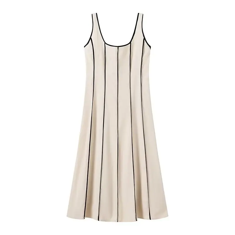 Striped Midi Dresses Woman Sleeveless Slip Long Dress Women Backless French Vintage Dress Fashion Summer Dresses
Striped Midi Dresses Woman Sleeveless Slip Long Dress Women Backless French Vintage Dress Fashion Summer Dresses