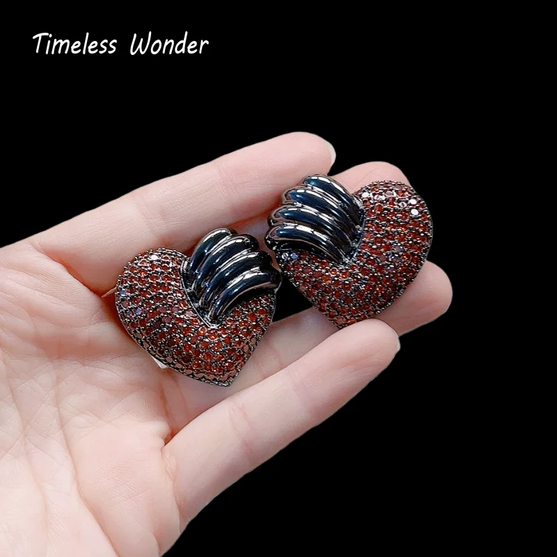 Timeless Wonder Fancy Zircon Geo Heart Clip on Earrings for Women Designer Jewelry Punk Luxury Rare Top Trendy 4370
Timeless Wonder Fancy Zircon Geo Heart Clip on Earrings for Women Designer Jewelry Punk Luxury Rare Top Trendy 4370