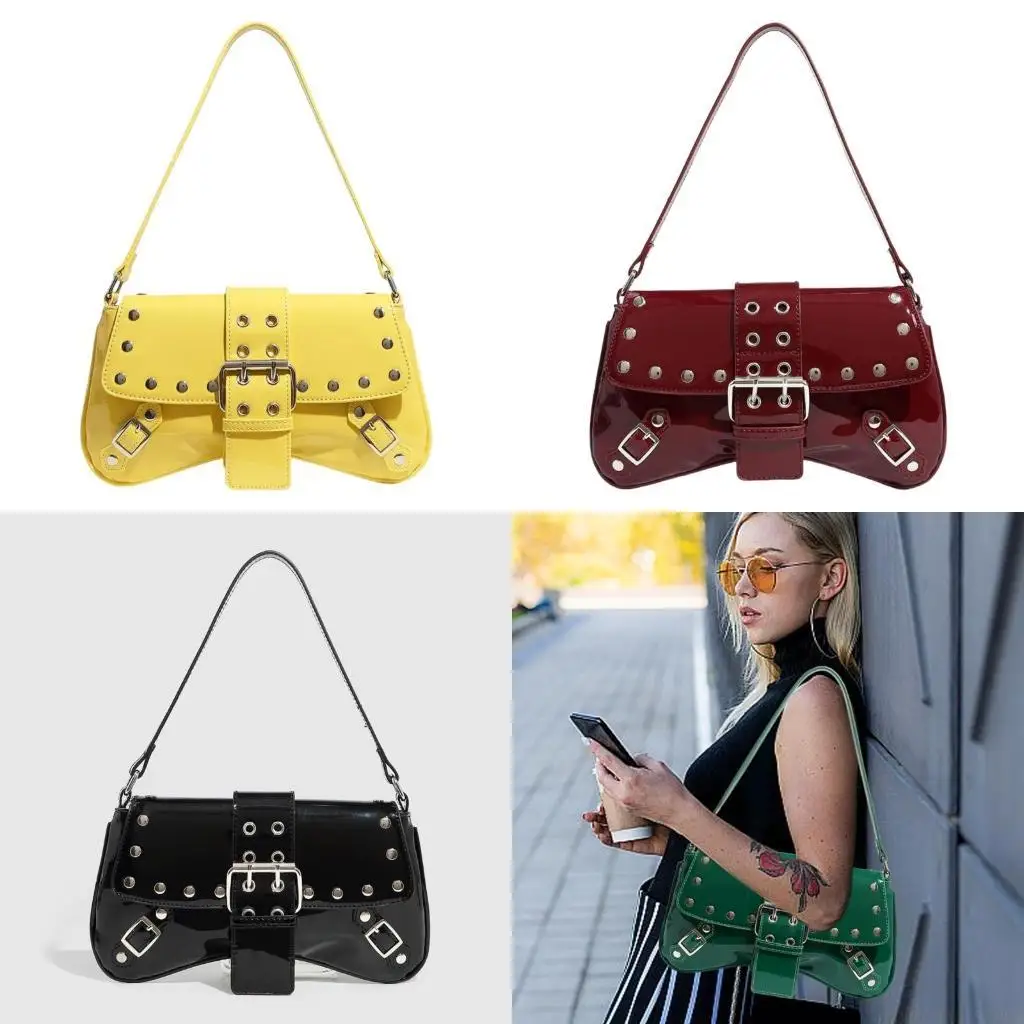 X90D Trendy Shoulder Bag PU Leather Armpit Bags Evening Purse Studded Handbag For Women Elevating Wardrobe Effortlessly
X90D Trendy Shoulder Bag PU Leather Armpit Bags Evening Purse Studded Handbag For Women Elevating Wardrobe Effortlessly