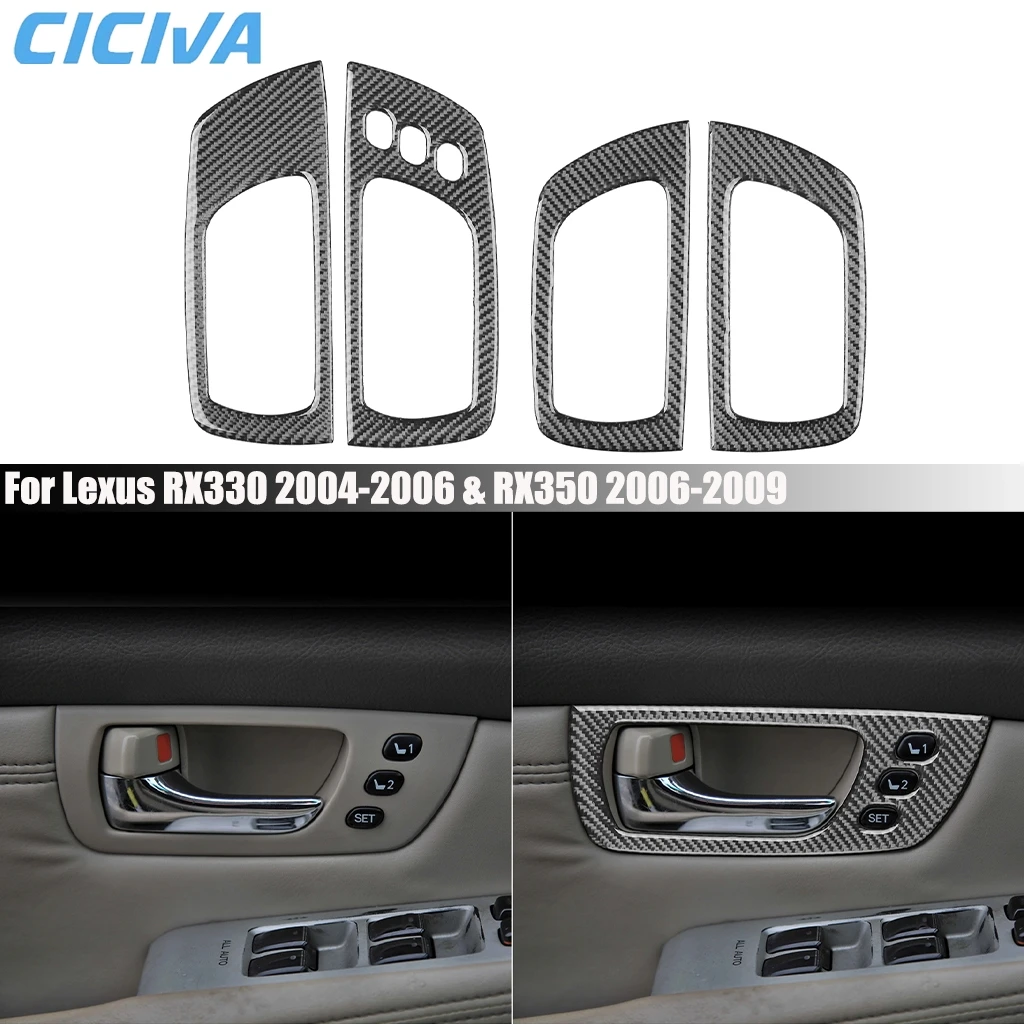 For Lexus RX330 2004-2006 RX350 2006-2009 Carbon Fiber Door Armrest Handle Car Accessories Interior Cover Stickers Auto Trim
For Lexus RX330 2004-2006 RX350 2006-2009 Carbon Fiber Door Armrest Handle Car Accessories Interior Cover Stickers Auto Trim
