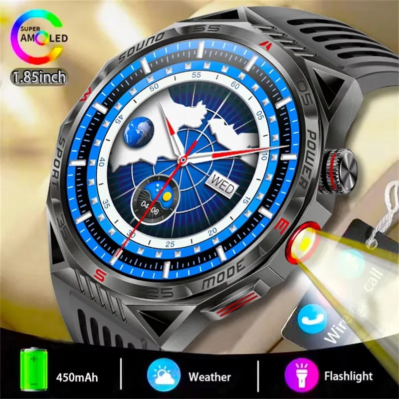 Smart Watch HT28 Men's Flashlight Laser Light Compass Outdoor Sports Smartwatches Bluetooth Call AI Voice 450mah Large Battery
Smart Watch HT28 Men's Flashlight Laser Light Compass Outdoor Sports Smartwatches Bluetooth Call AI Voice 450mah Large Battery
