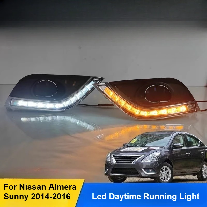 For Nissan Almera Sunny 2014 2015 2016 Led Daytime Running Light Dymanic Turn Siganl Front Fog Lamp Modification Accessories
For Nissan Almera Sunny 2014 2015 2016 Led Daytime Running Light Dymanic Turn Siganl Front Fog Lamp Modification Accessories