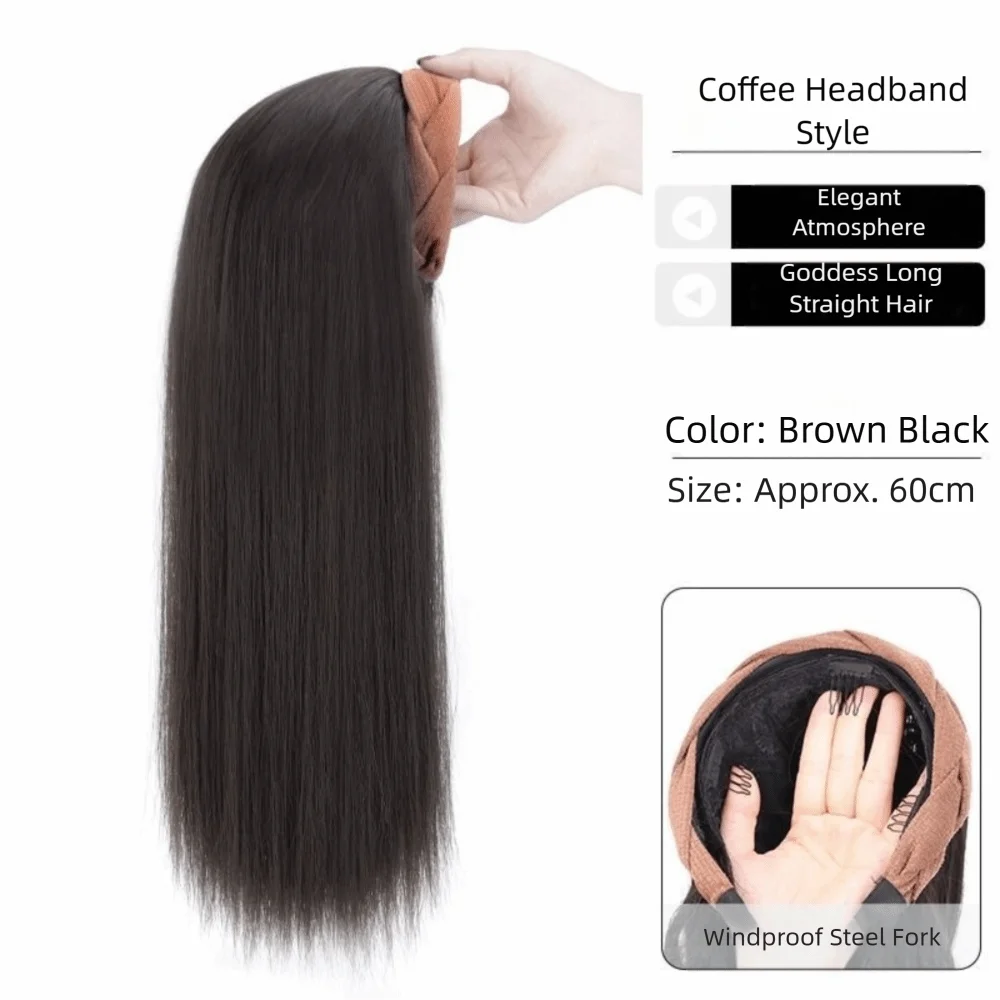 Милая длинная волнистая вьющаяся повязка на голову для наращивания волос, натуральный зажим для парика, U-образные шиньоны, синтетические женские волосы
Милая длинная волнистая вьющаяся повязка на голову для наращивания волос, натуральный зажим для парика, U-образные шиньоны, синтетические женские волосы