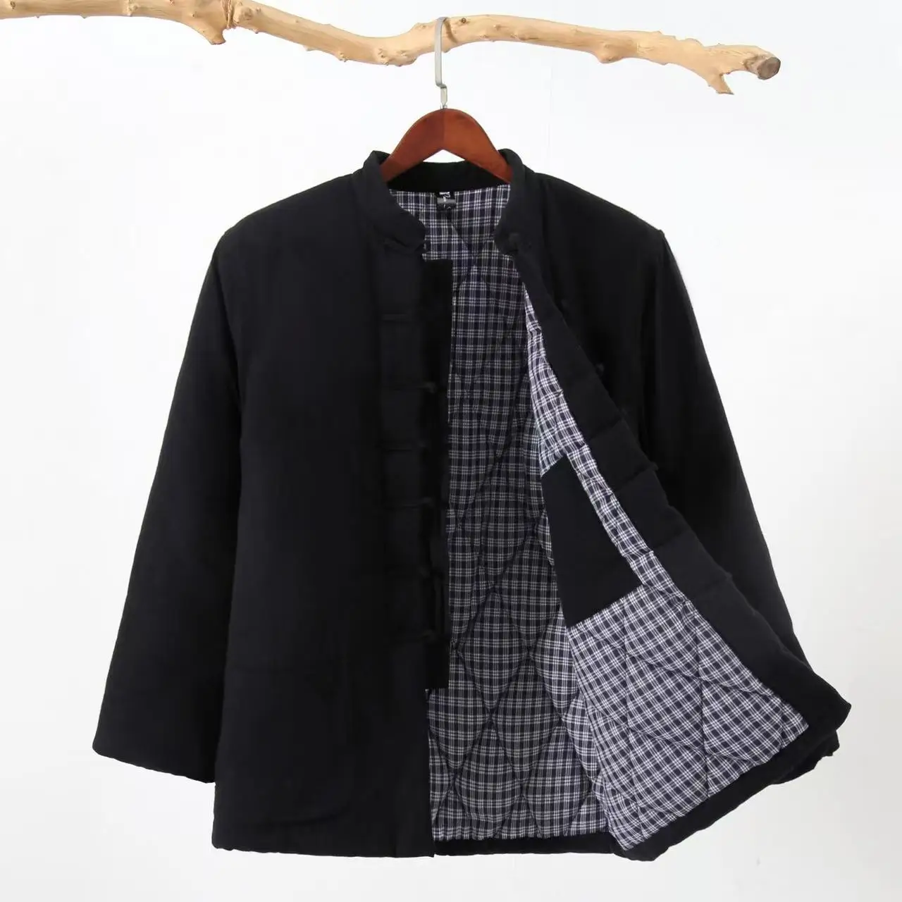 Men's Cotton Jaet Winter Traditional Chinese Sle Pure Cotton Old Rough Cloth Stand Collar Button up Retro Sle Coat
Men's Cotton Jaet Winter Traditional Chinese Sle Pure Cotton Old Rough Cloth Stand Collar Button up Retro Sle Coat