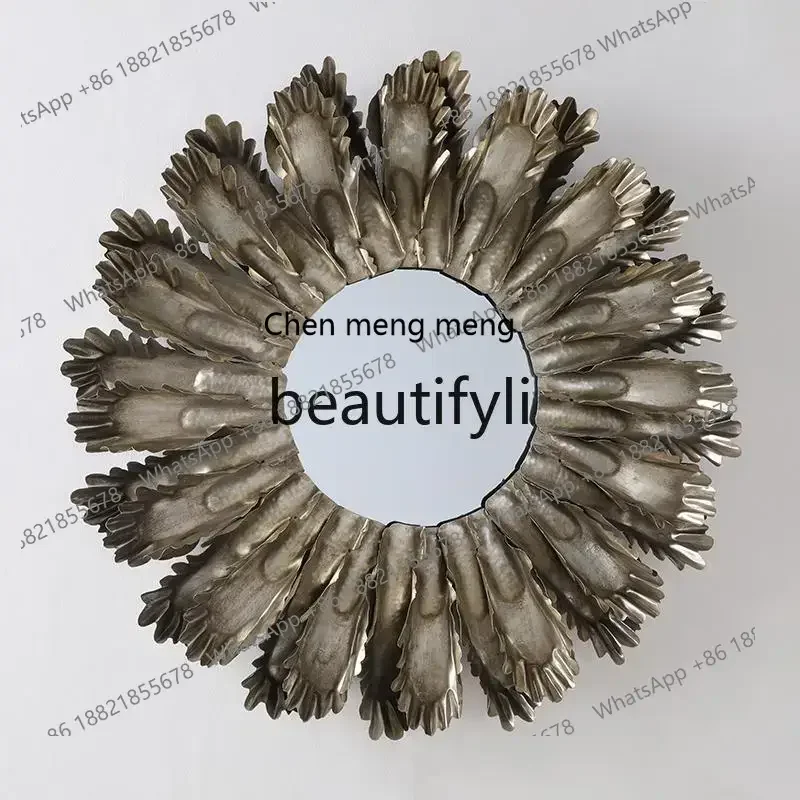 2003European dressing mirror living room background wall decorative mirror round entrance wall hanging mirror
2003European dressing mirror living room background wall decorative mirror round entrance wall hanging mirror