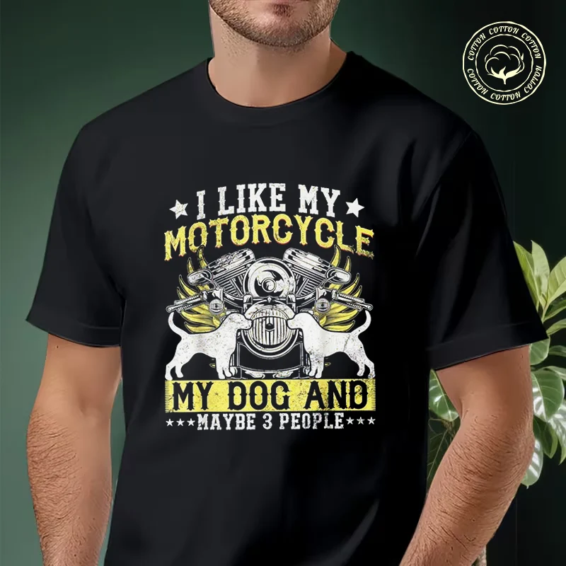2026 Men Cotton Casual T-shirts Funny Biker I Like My Motorcycle Dog & Maybe 3 People Tee Men s Summer Cycling Sportswear Tops
2026 Men Cotton Casual T-shirts Funny Biker I Like My Motorcycle Dog & Maybe 3 People Tee Men s Summer Cycling Sportswear Tops