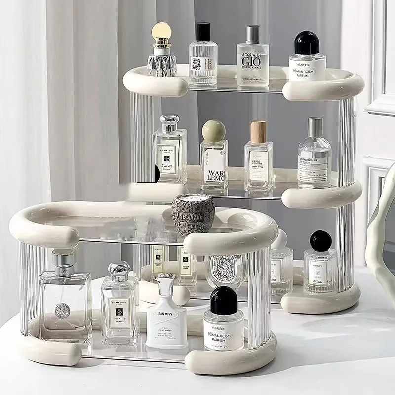 26 3-Tier Acrylic Makeup Shelf Stylish Perfume Storage Display Rack Spice Rack Organizer for Kitchen Makeup Organizer for Vanity
26 3-Tier Acrylic Makeup Shelf Stylish Perfume Storage Display Rack Spice Rack Organizer for Kitchen Makeup Organizer for Vanity