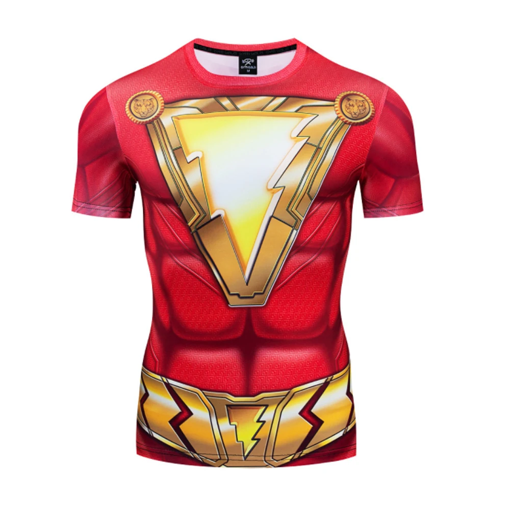 Newest t shirt men Running compression shirt shazam t-shirt 3d pattern print fitness funny t shirts style Fitness Clothing
Newest t shirt men Running compression shirt shazam t-shirt 3d pattern print fitness funny t shirts style Fitness Clothing