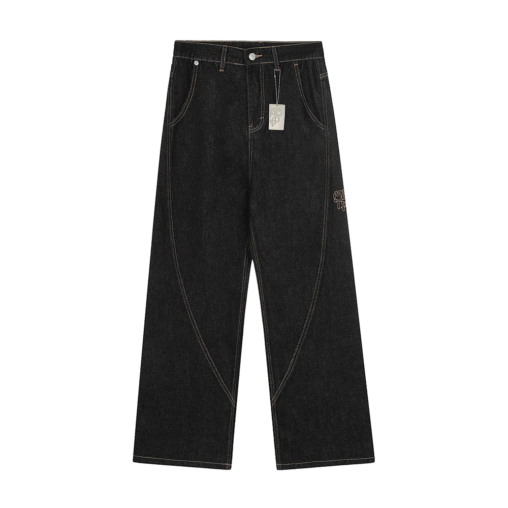 Hip Hop Straight Vintage Soild Color Baggy Jeans Pants for Men Washed Embroidery Loose Cotton Denim Trousers Oversized
Hip Hop Straight Vintage Soild Color Baggy Jeans Pants for Men Washed Embroidery Loose Cotton Denim Trousers Oversized