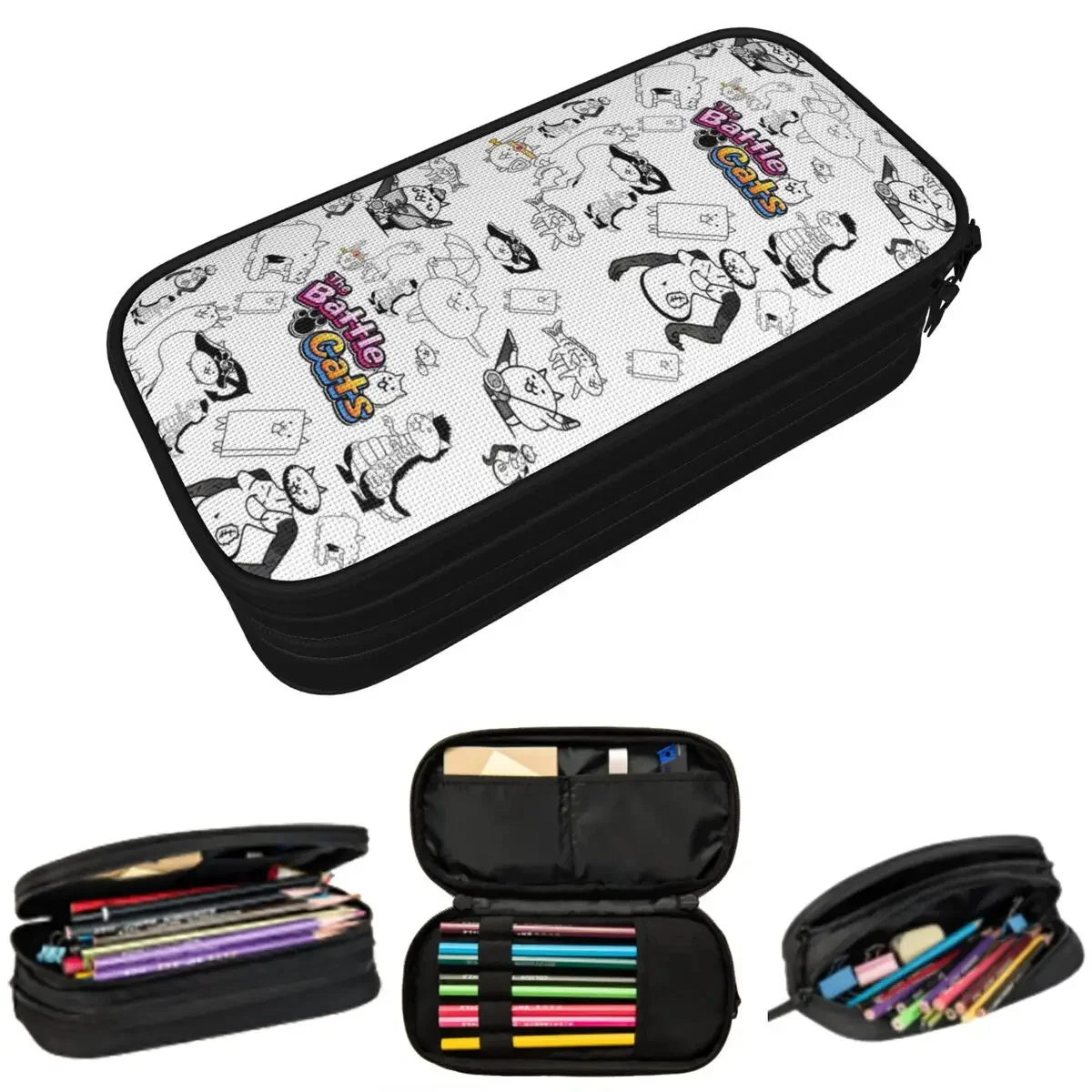 Battle Cats Mobile Games Pencil Cases Large Storage Pen Bags Pen Box Pencil Pouch For Boys Girls Students Stationery School
Battle Cats Mobile Games Pencil Cases Large Storage Pen Bags Pen Box Pencil Pouch For Boys Girls Students Stationery School
