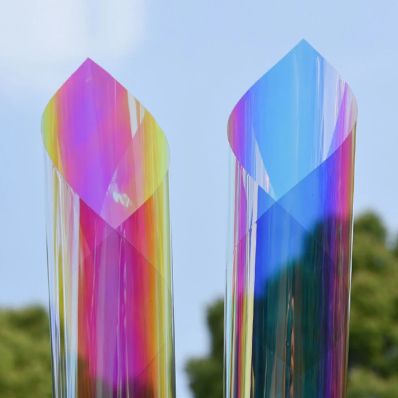 SUNICE Dichroic Window Film Rainbow Glass Tint Home Building Decoration Foils Stained Transparent Self Adhesive
SUNICE Dichroic Window Film Rainbow Glass Tint Home Building Decoration Foils Stained Transparent Self Adhesive