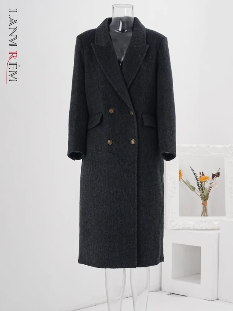 LANMREM Office Lady Double Sided Woolen Coat Women's Lapel Double Breasted Back Split Coats 2024 Autumn Winter New CPG2029
LANMREM Office Lady Double Sided Woolen Coat Women's Lapel Double Breasted Back Split Coats 2024 Autumn Winter New CPG2029