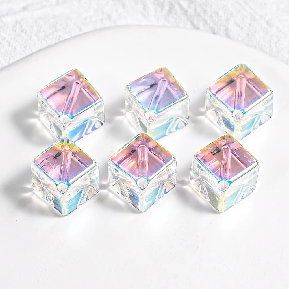 50pcs Handamde Cube Loose Beads Gradient Color Spacer Beads for Key Chain Necklace Bracelet Earrings Diy Jewelry Making Findings
50pcs Handamde Cube Loose Beads Gradient Color Spacer Beads for Key Chain Necklace Bracelet Earrings Diy Jewelry Making Findings