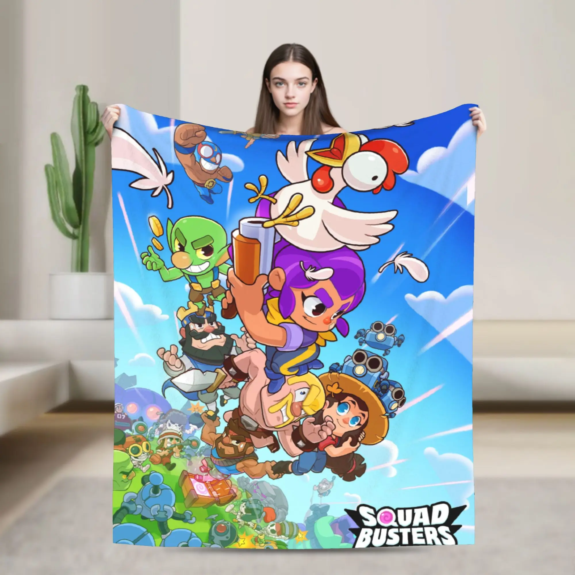 Squad Busters Game Soft Blanket Airplane Travel Plush Throw Blanket Print Couch Bed Flannel Bedspread Sofa Bed Cover
Squad Busters Game Soft Blanket Airplane Travel Plush Throw Blanket Print Couch Bed Flannel Bedspread Sofa Bed Cover