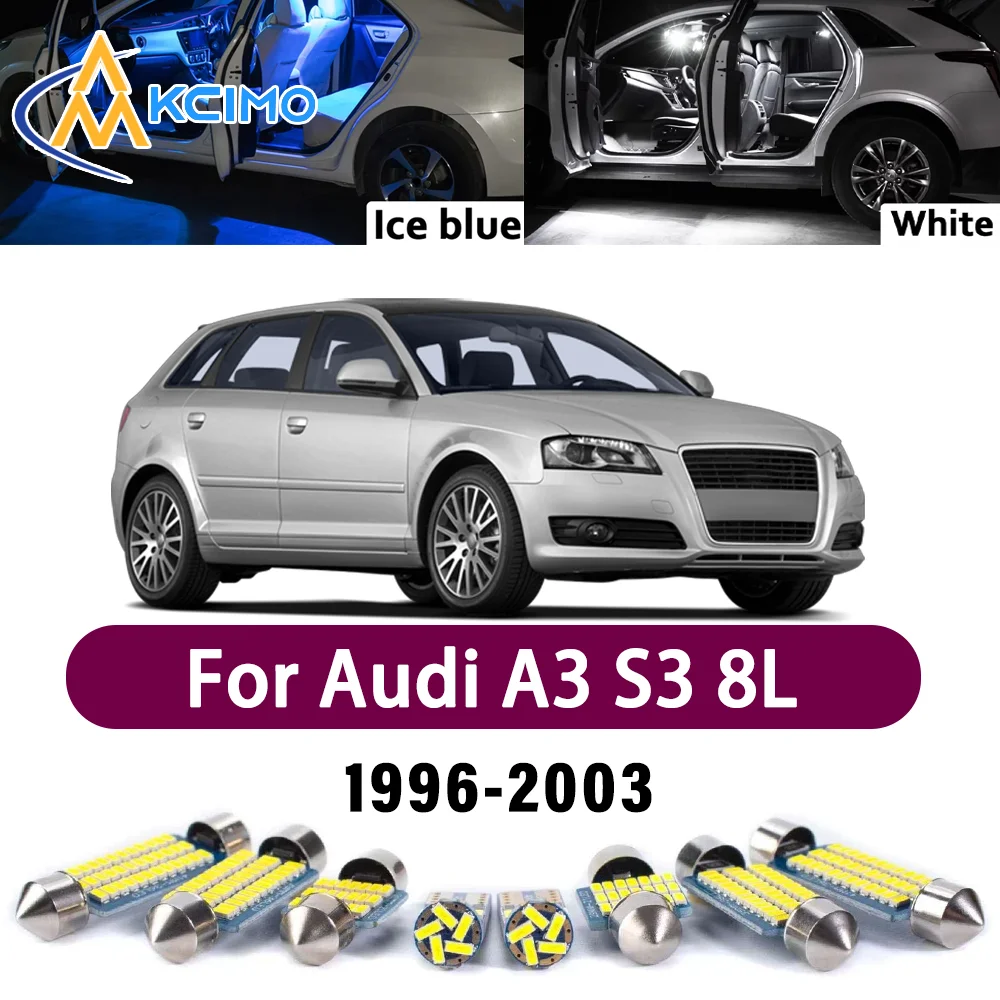Error Free LED Interior Light Kit for Audi A3 S3 8L 1996-2003 Premium Bright Dome Trunk Mirror Reading Lamps Canbus
Error Free LED Interior Light Kit for Audi A3 S3 8L 1996-2003 Premium Bright Dome Trunk Mirror Reading Lamps Canbus