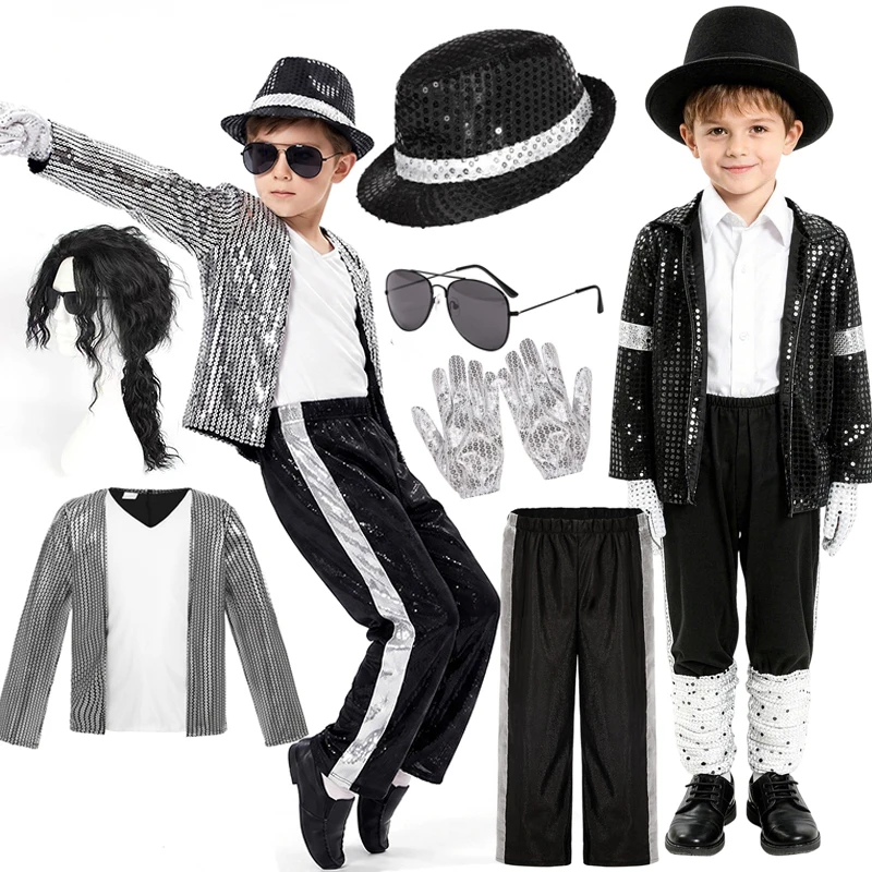 Michael Jackson for Kids Clothes Cosplay Birthday Party Dance Performance Children's Costume Pop Star Boys Girls Dance Outfits
Michael Jackson for Kids Clothes Cosplay Birthday Party Dance Performance Children's Costume Pop Star Boys Girls Dance Outfits