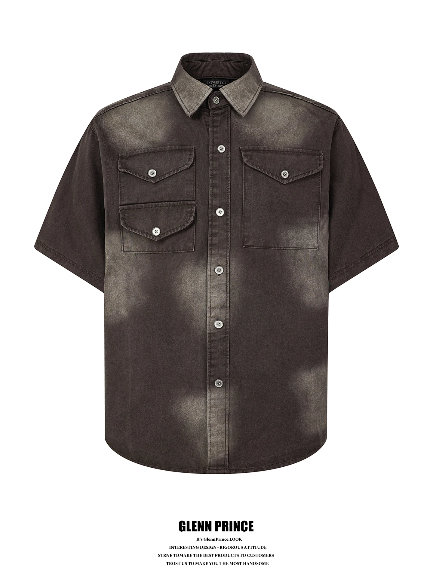 GPstudio American Retro Dyeing Multi Pocket Short Sleeve Shirt Men's Street Chic Workwear Shirt Loose Fit Breathable Cotton
GPstudio American Retro Dyeing Multi Pocket Short Sleeve Shirt Men's Street Chic Workwear Shirt Loose Fit Breathable Cotton