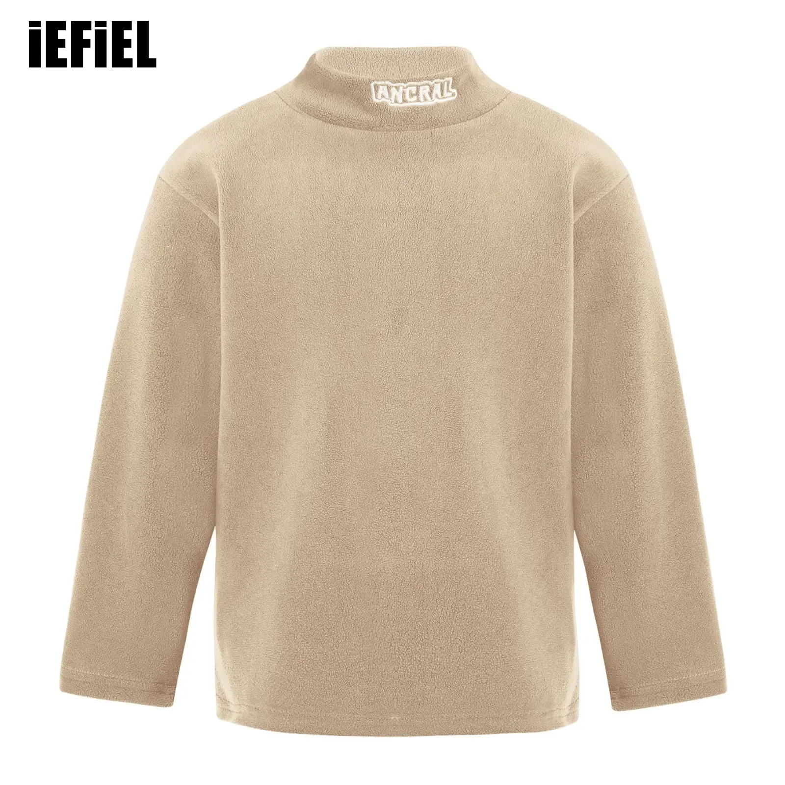 Kids Girls Boys Letter Embroidery Undershirt Fleece T-shirt Unisex Children Solid Color Mock Neck Long Sleeve Thermal Tops
Kids Girls Boys Letter Embroidery Undershirt Fleece T-shirt Unisex Children Solid Color Mock Neck Long Sleeve Thermal Tops
