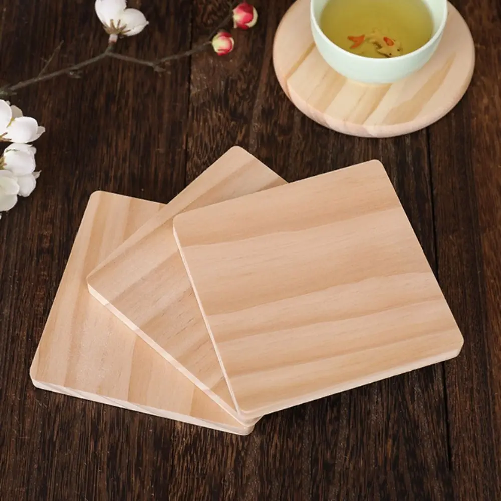 5pcs Crafts Wooden Coaster Creative Square Tea Cup Pad Durable Circular Anti Scalding Pad Dish
5pcs Crafts Wooden Coaster Creative Square Tea Cup Pad Durable Circular Anti Scalding Pad Dish