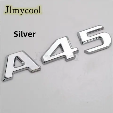 3D ABS Gloss Black Letters A35 A45 A45S Turbo 4matic Emblem for Car Fender Trunk Rear W176 W177 Sticker