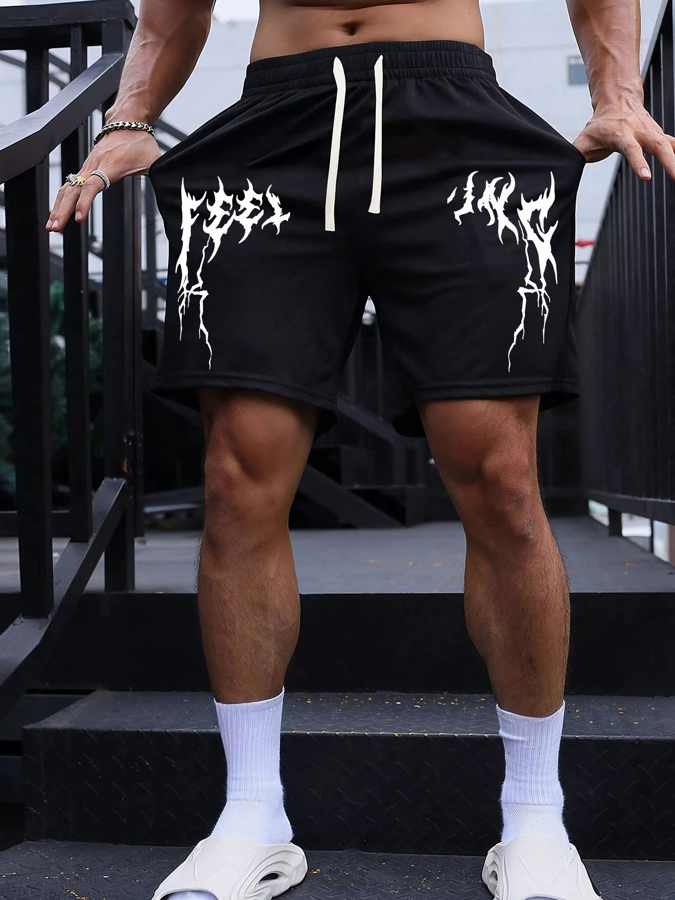 Men's Stylish and Versatile Flame Print Casual Shorts Loose Fit Elastic Waistband with Drawstring Suitable for Everyday Wear
Men's Stylish and Versatile Flame Print Casual Shorts Loose Fit Elastic Waistband with Drawstring Suitable for Everyday Wear