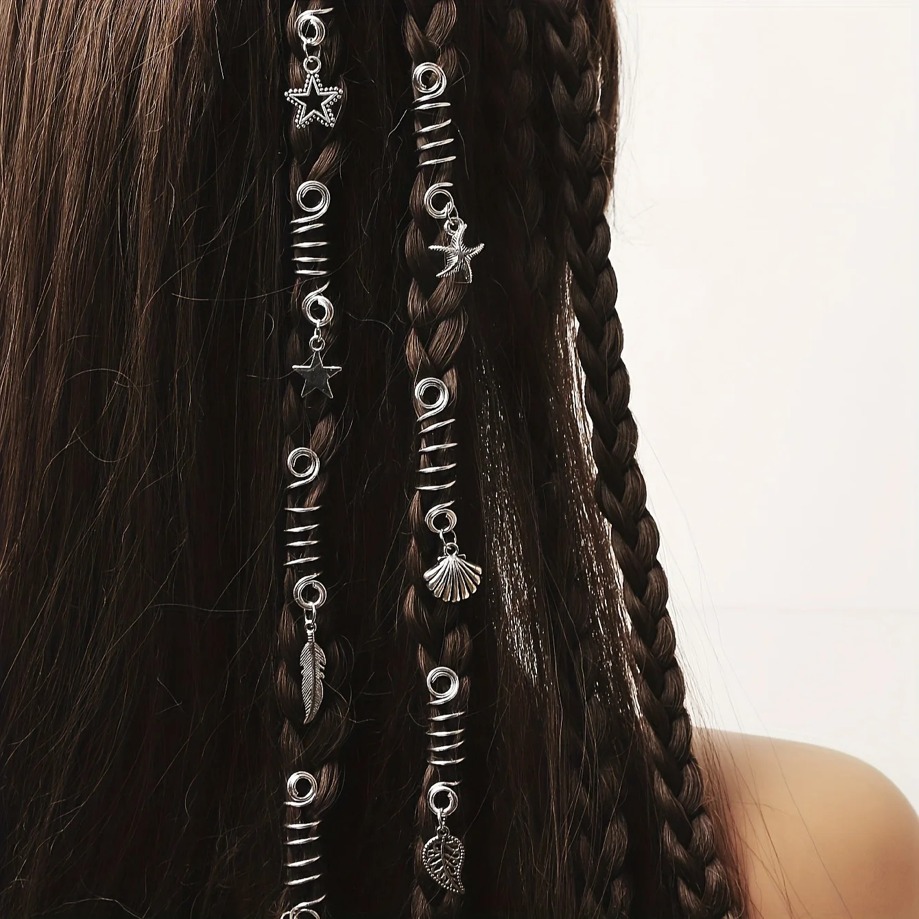 7 Pieces Alloy Star Pendant Hair Braid Accessories Vintage Silver Tone For Wigs And Braids Non Slip Strong Grip
7 Pieces Alloy Star Pendant Hair Braid Accessories Vintage Silver Tone For Wigs And Braids Non Slip Strong Grip