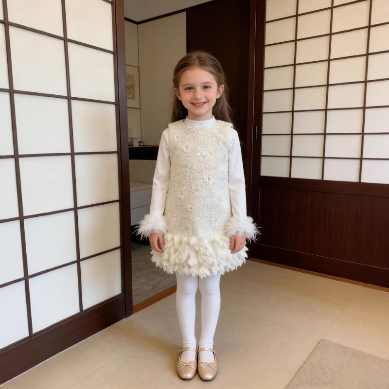 2026 Girls Dress Floral Sequin Feather Patchwork Tank Children Formal Party Celebration Evening Dress Princess Gown Dresses
2026 Girls Dress Floral Sequin Feather Patchwork Tank Children Formal Party Celebration Evening Dress Princess Gown Dresses