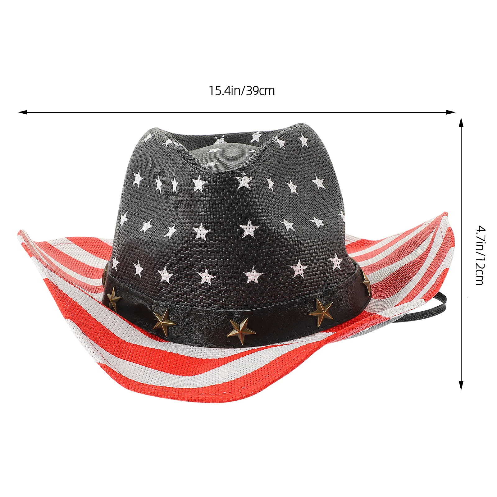 Cowboy Hat Straw Wide Brim American Flag Vintage Sun Hat Unisex Brim Summer Protection
Cowboy Hat Straw Wide Brim American Flag Vintage Sun Hat Unisex Brim Summer Protection