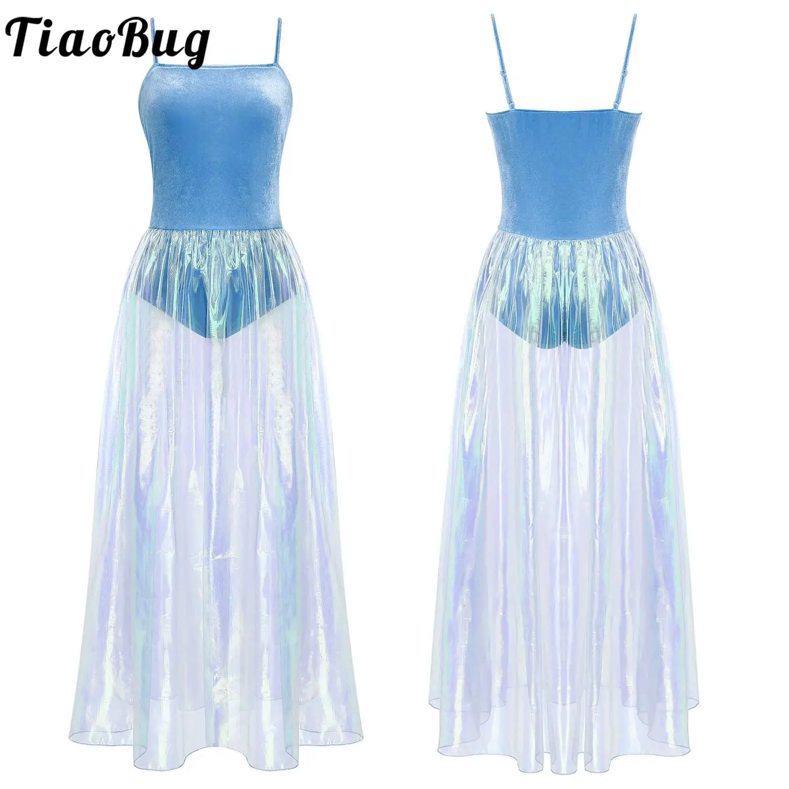 Leotard Lyrical Dance Long Dress for Women Ballet Ballroom Performance Costume Sleeveless Adjustable Straps Bodysuit Maxi Skirts
Leotard Lyrical Dance Long Dress for Women Ballet Ballroom Performance Costume Sleeveless Adjustable Straps Bodysuit Maxi Skirts