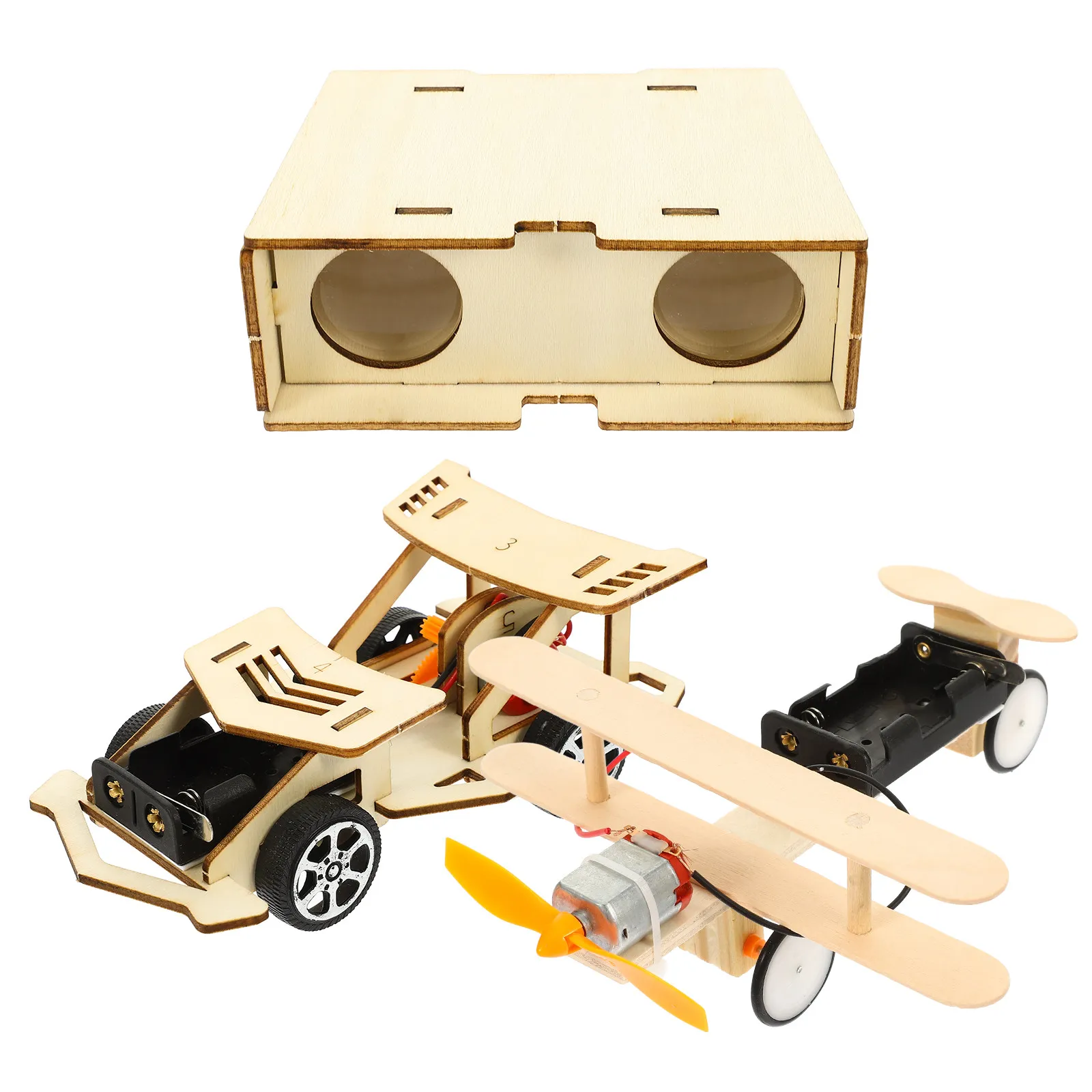 1Set DIY Wooden Science Experiment Assembly Educational Stem Kit Car Airplane Telescope DIY Science Electric Glider Plane
1Set DIY Wooden Science Experiment Assembly Educational Stem Kit Car Airplane Telescope DIY Science Electric Glider Plane