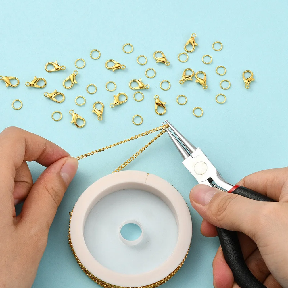 1 set 1 Set Diy Jewelry Making Accessories Lobster Clasps Chain Buckles Open Circles Metal Chains For Necklace Bracelet Diy Kits
1 set 1 Set Diy Jewelry Making Accessories Lobster Clasps Chain Buckles Open Circles Metal Chains For Necklace Bracelet Diy Kits