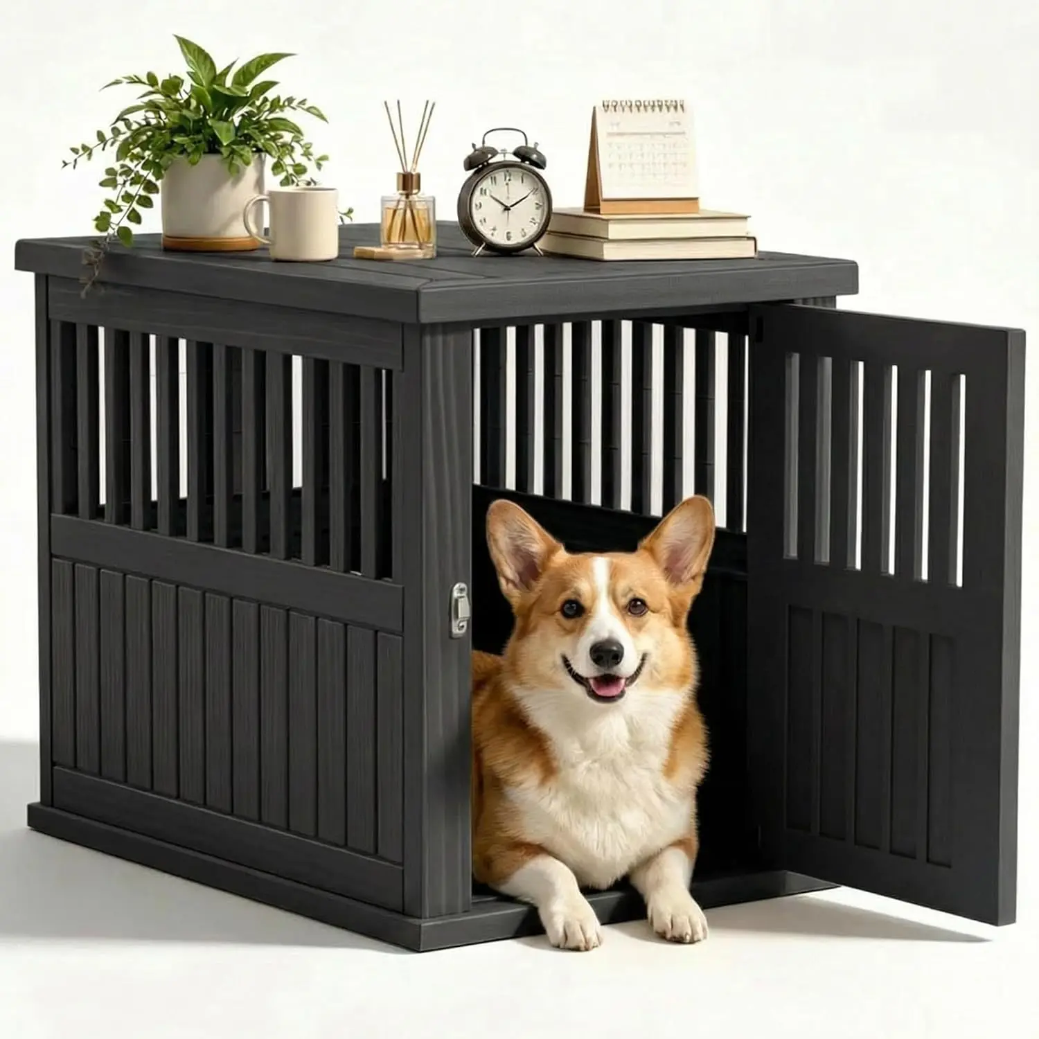 Dog Crate Furniture, 30 Inch Indoor Dog Kennel, Decorative Pet House End Side Table, Durable Dog Cage for Small Medium D
Dog Crate Furniture, 30 Inch Indoor Dog Kennel, Decorative Pet House End Side Table, Durable Dog Cage for Small Medium D