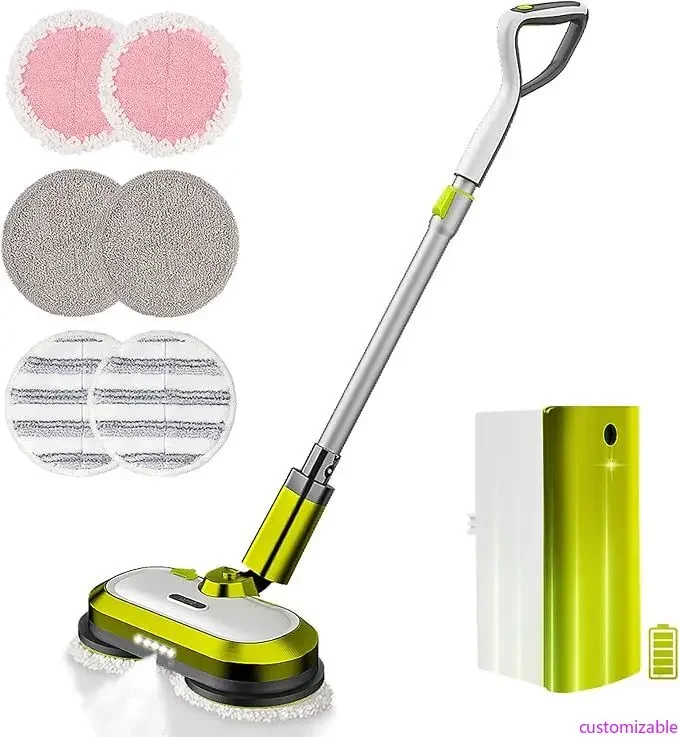 Wireless Electric Spin Mop with LED Light and Spray, 60-Minute Long-Lasting Floor Cleaner with 300ml Water Tank
Wireless Electric Spin Mop with LED Light and Spray, 60-Minute Long-Lasting Floor Cleaner with 300ml Water Tank