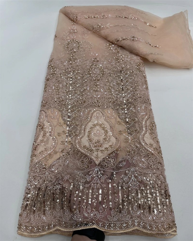 Latest Hot Sale New High-End Luxury French Embroidery Heavy Lace Fabric African Nigerian With Sequins Fabric For Wedding
Latest Hot Sale New High-End Luxury French Embroidery Heavy Lace Fabric African Nigerian With Sequins Fabric For Wedding