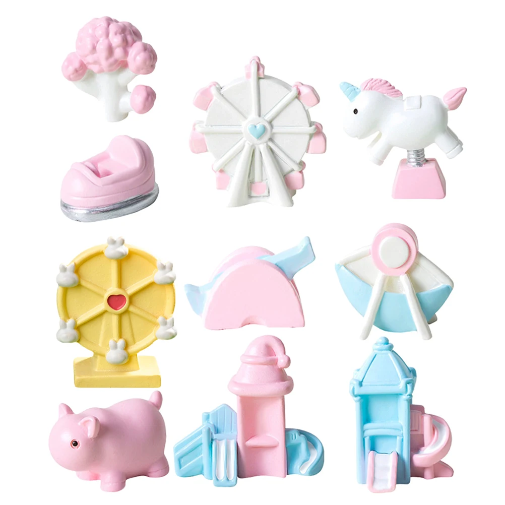 10pcs Diy Decorative Miniature Playground Accessories Resin Craft Models Mini Figurines Landscape Ornament Set For Garden
10pcs Diy Decorative Miniature Playground Accessories Resin Craft Models Mini Figurines Landscape Ornament Set For Garden