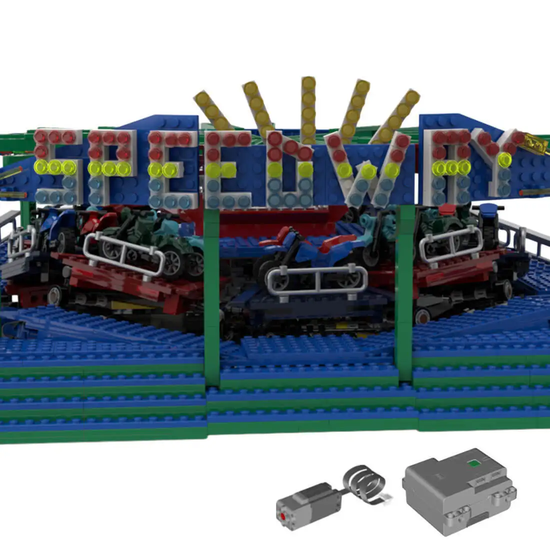 Изготовленные на заказ строительные блоки для уличных сцен MOC-158406 Fairground Speedway (2645 шт.)
Изготовленные на заказ строительные блоки для уличных сцен MOC-158406 Fairground Speedway (2645 шт.)