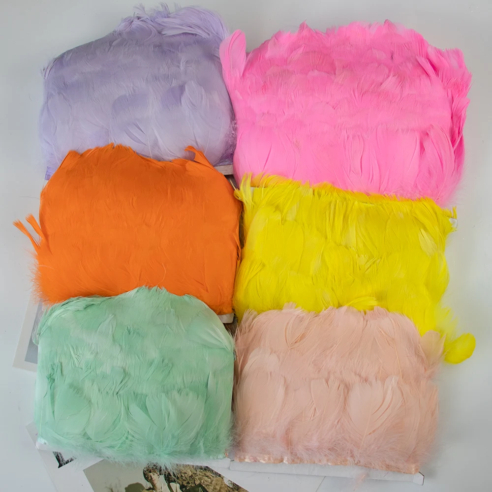 10Meters White Goose Feather Fringe Ribbon for Handicraft Swan Feathers Trims Carnival Plumas Dress Decoration Accessories
10Meters White Goose Feather Fringe Ribbon for Handicraft Swan Feathers Trims Carnival Plumas Dress Decoration Accessories