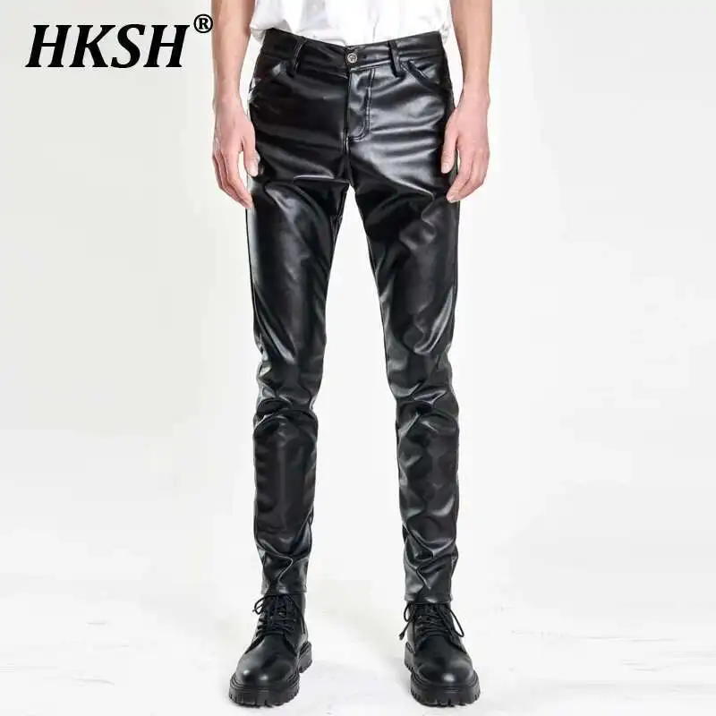 HKSH Spring Summer New Men Tide Thin Youth PU Leather Pencil Pants Elastic Slim Fit Popular Breathable Punk Chic Fashion HK4232
HKSH Spring Summer New Men Tide Thin Youth PU Leather Pencil Pants Elastic Slim Fit Popular Breathable Punk Chic Fashion HK4232