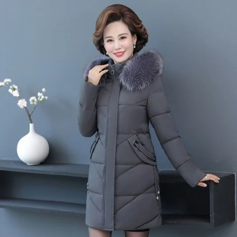 Winter Jacket Women Parka Big Fur Collar Hooded Thick Warm Long Female Coat Casual Outwear White duck down Jacket Parkas
Winter Jacket Women Parka Big Fur Collar Hooded Thick Warm Long Female Coat Casual Outwear White duck down Jacket Parkas