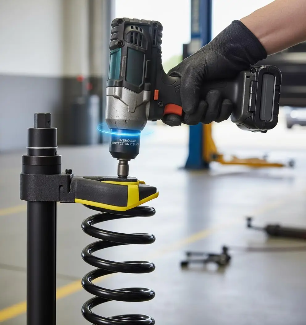 Heavy Duty Strut Spring Compressor Tool - Impact Wrench Compatible, Coil Spring Extractor Kit with Overload Protection & Safety
Heavy Duty Strut Spring Compressor Tool - Impact Wrench Compatible, Coil Spring Extractor Kit with Overload Protection & Safety