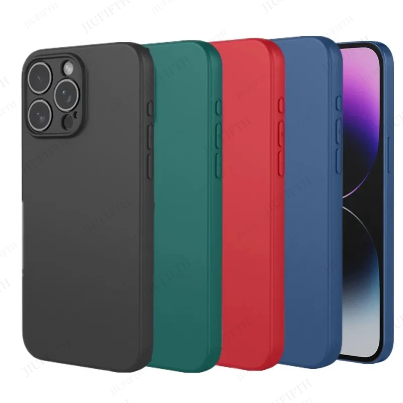 Flexible liquid silicone case for iPhone 16 pro max 15 14 plus 13 12 mini 16Promax 16e E SE4 2025 protective cover TPU Funda
Flexible liquid silicone case for iPhone 16 pro max 15 14 plus 13 12 mini 16Promax 16e E SE4 2025 protective cover TPU Funda