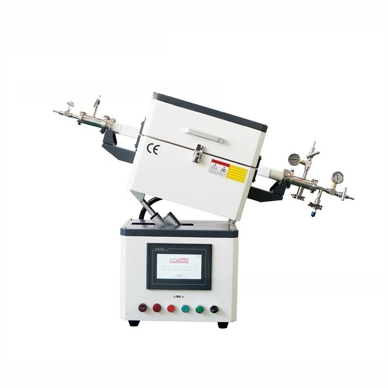 1200 ℃ tiltable vacuum atmosphere tube furnace, intelligent touch high temperature experimental resistance furnace
1200 ℃ tiltable vacuum atmosphere tube furnace, intelligent touch high temperature experimental resistance furnace