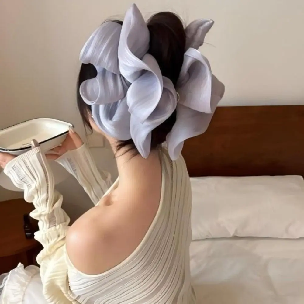 PC Pleated Hair Claw Tulle Material Large Size Mesh Flower Hair Clip Chic Lightweight Cloud Crab Claw Clip Half Up Hairstyle
PC Pleated Hair Claw Tulle Material Large Size Mesh Flower Hair Clip Chic Lightweight Cloud Crab Claw Clip Half Up Hairstyle