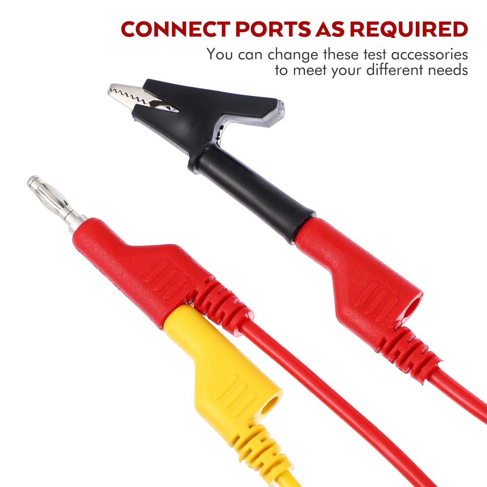 1 Set Multimeter Test Leads Kit Alligator Clips Probes Electrical Testing Equipment Insulated Banana Plug Connection
1 Set Multimeter Test Leads Kit Alligator Clips Probes Electrical Testing Equipment Insulated Banana Plug Connection