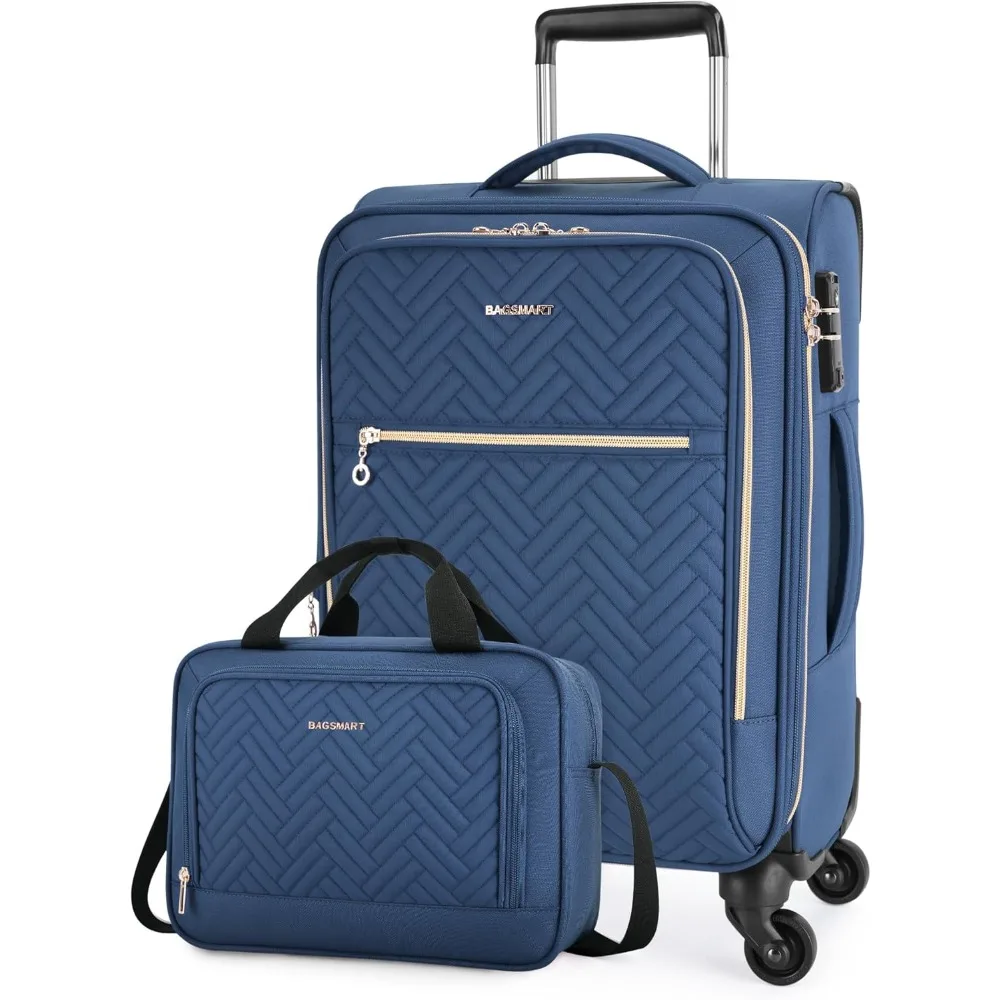 BAGSMART 20 Inch Carry On Suitcase with Expandable Capacity, Lightweight, TSA Lock ,Polyester
BAGSMART 20 Inch Carry On Suitcase with Expandable Capacity, Lightweight, TSA Lock ,Polyester