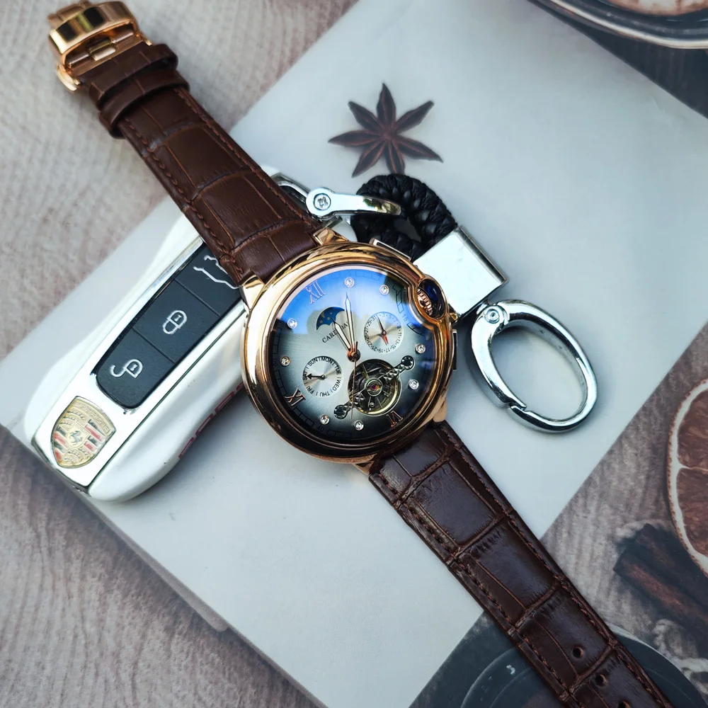Automatic Watch for Men Military Multifunction Sports Tourbillon Mechanical Watches Top Brand Luxury Leather Steel Band
Automatic Watch for Men Military Multifunction Sports Tourbillon Mechanical Watches Top Brand Luxury Leather Steel Band