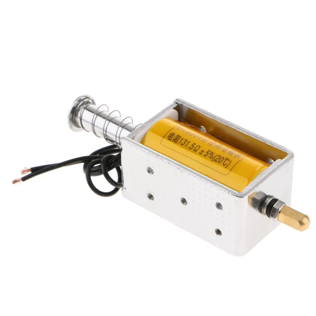 Push Pull Type Solenoid Open Frame Actuator 34.5mm Stroke DC 220V Metal for Household Appliance Mechanical Automation
Push Pull Type Solenoid Open Frame Actuator 34.5mm Stroke DC 220V Metal for Household Appliance Mechanical Automation
