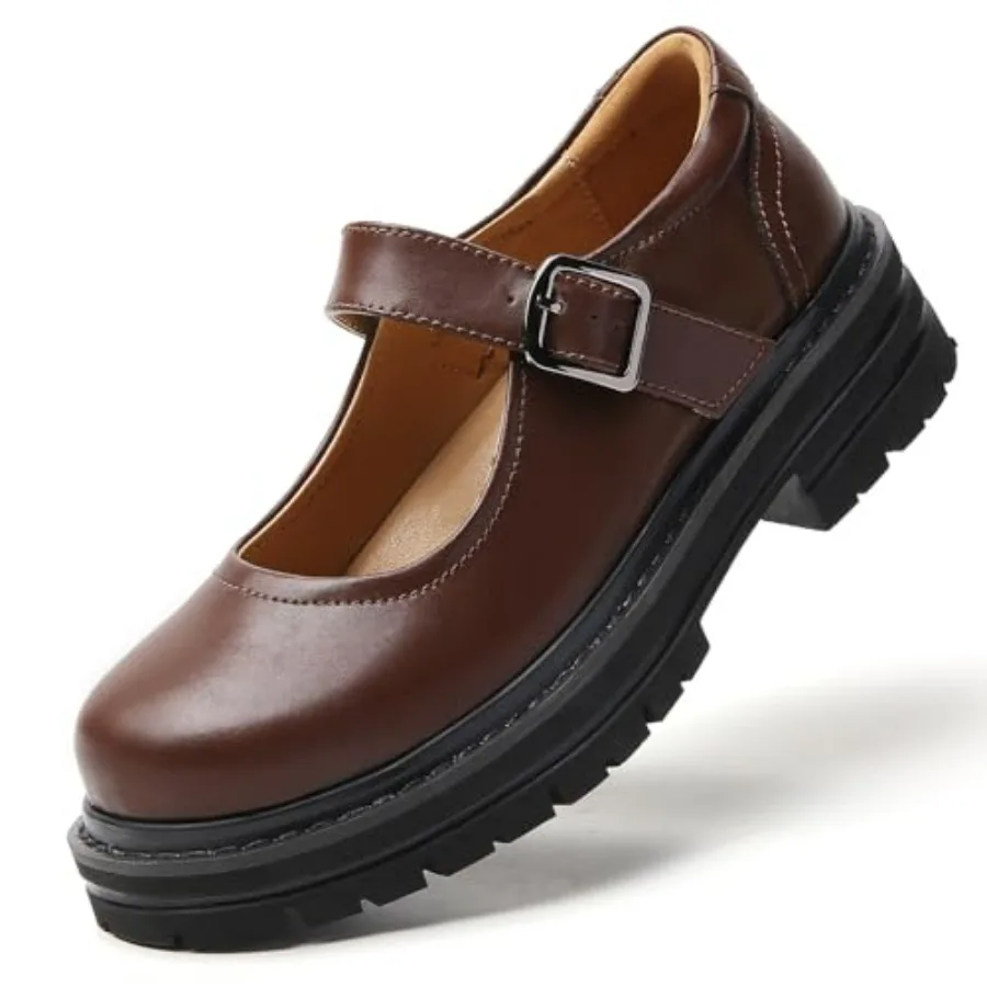 Mary Jane Shoes Women Platform Mary Jane Oxford Chunky Non-Slip Retro Mary Janes Flats with Adjustable Buckle Strap, Cute Schoo
Mary Jane Shoes Women Platform Mary Jane Oxford Chunky Non-Slip Retro Mary Janes Flats with Adjustable Buckle Strap, Cute Schoo