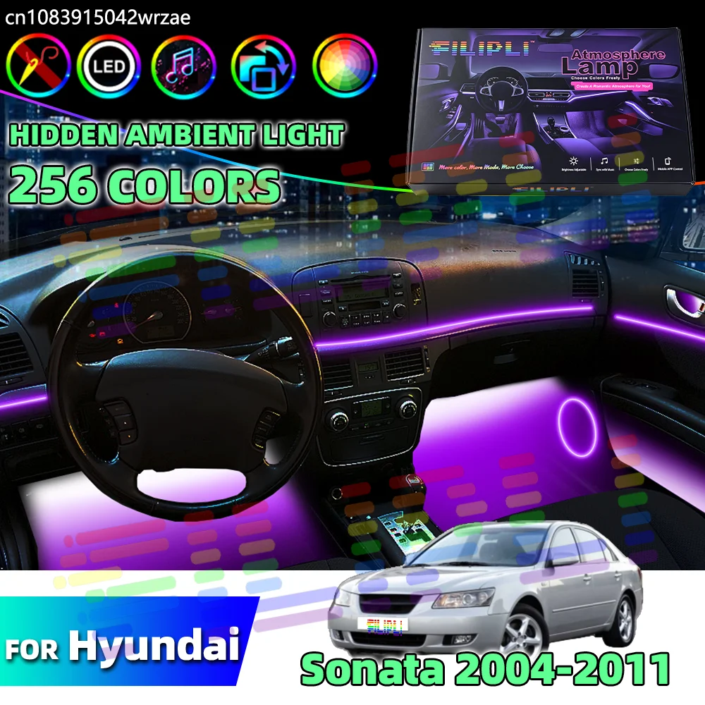 For Hyundai Sonata 2004-2011 64 RGB LED Ambient Light Bluetooth App Control Breathing Streamer Decor Lamp Easy to install
For Hyundai Sonata 2004-2011 64 RGB LED Ambient Light Bluetooth App Control Breathing Streamer Decor Lamp Easy to install